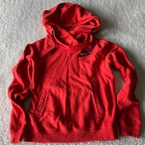 NIKE Red Cowl Neck Sweater Size Small